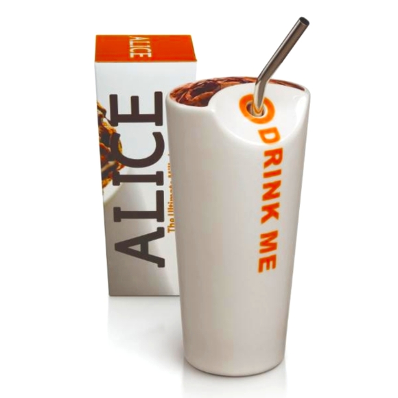 Max Brenner Alice Milkshake Glasses - Set of Two - Picture 1 of 5